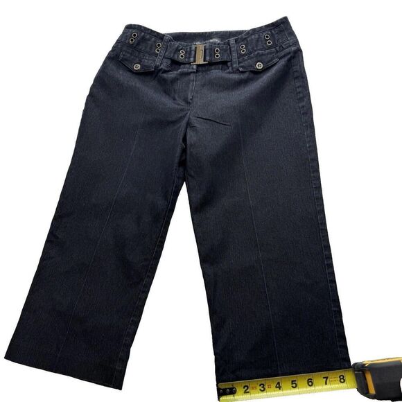 Larry Levine Petite Stretch Belted Cropped Jeans Size 10P, SKU: 166-2702 - Picture 8 of 8